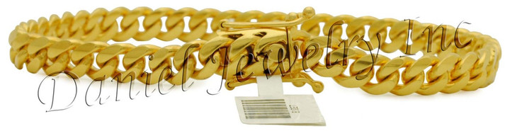 7mm Miami Cuban Link 14k Solid Bracelet