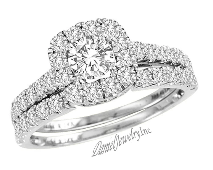 New Bridal Ladies 1.45ct Diamond Wedding Ring White Gold 14k