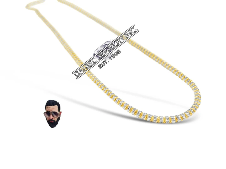 CubaKnow "Ice Twist" Chain 3mm 14k gold