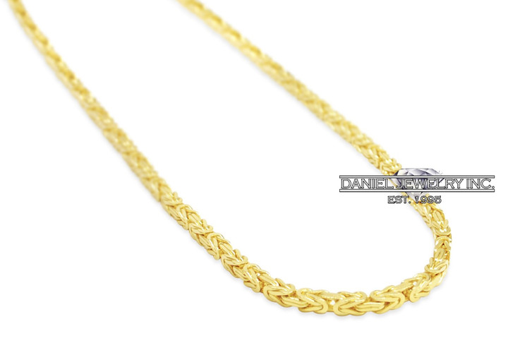 4mm Byzantine Chain 14k gold