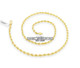 4mm Rope Solid Diamond Cut Chain 14k gold