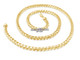 6mm Franco Solid Diamond Cut Chain  14k gold