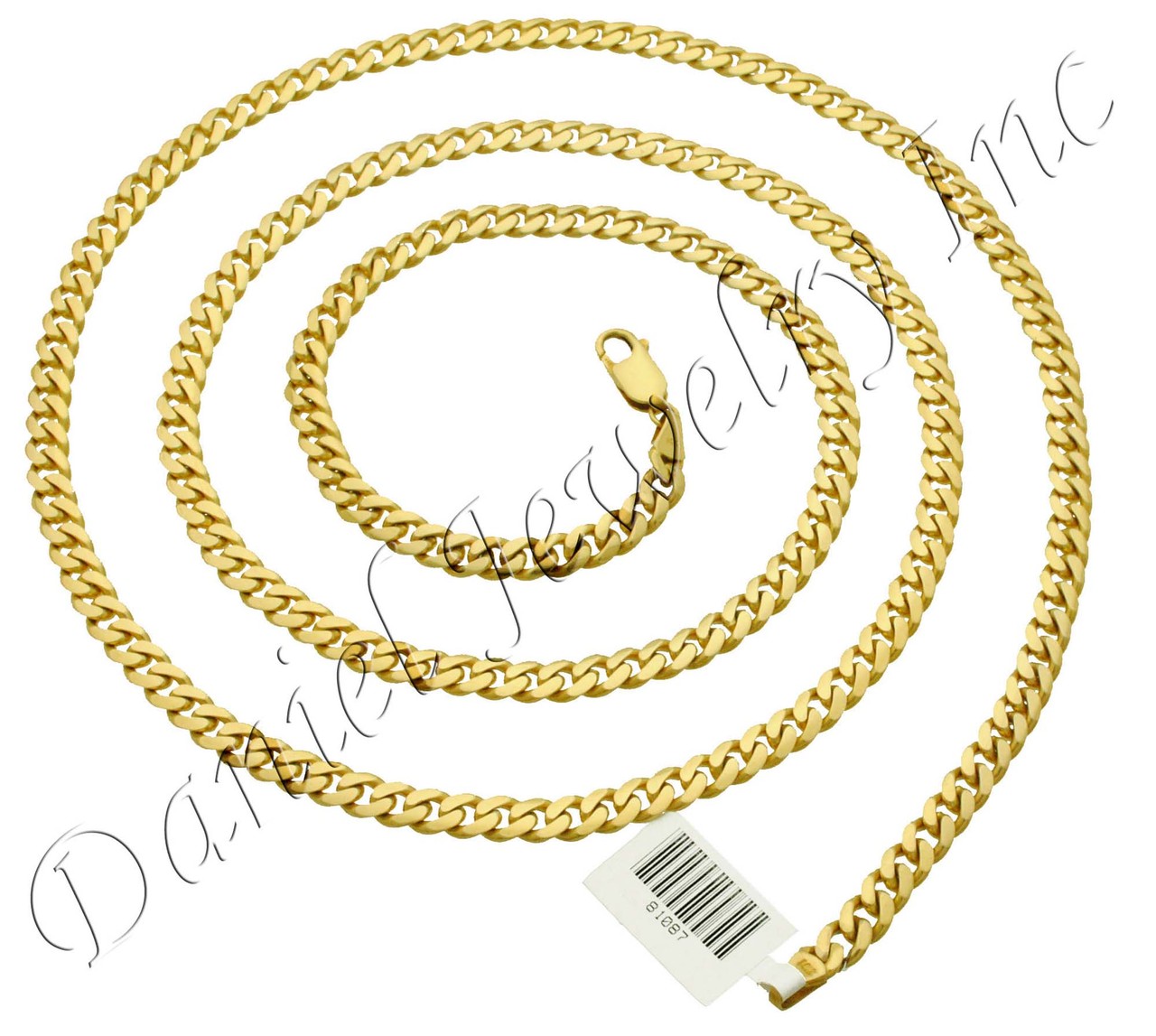 4mm 925 Solid Miami Cuban Sterling Silver Box Lock Chain Real Heavy Cu –  Daniel J