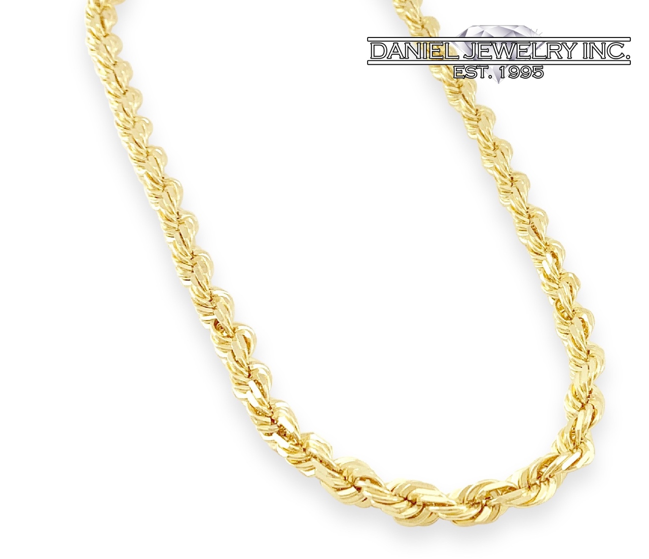 Rope Solid Chain 26 24 22 14k gold 3mm 19.4g Yellow Necklace Twist