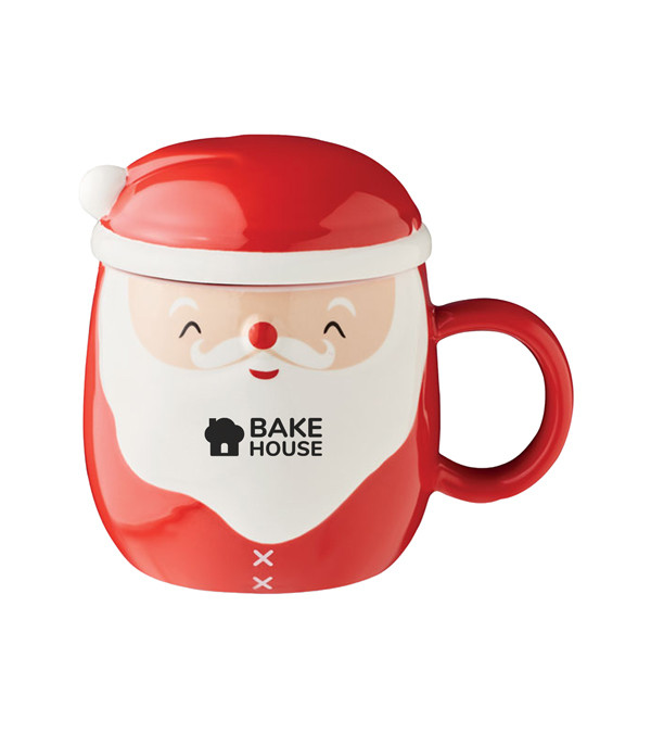 MoonWorks Weihnachtstasse Mit Schneemann & Wichtel-Motiv - 325 Ml, Spülmaschinengeeignet, Aquarell-Design