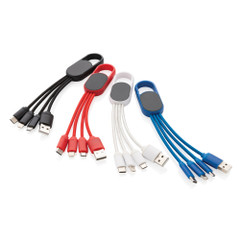 4-in-1 Cable with Carabiner Clip