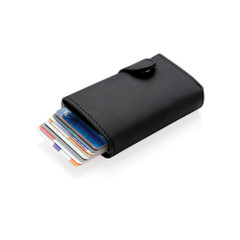 Aluminum RFID Card Holder with PU Wallet