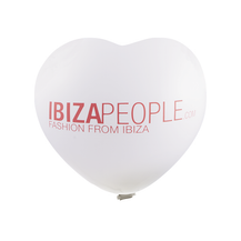 Bedruckte Riesen-Luftballons Herzform Ø 65 cm