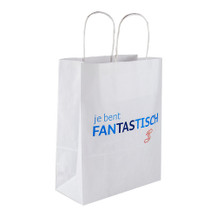 Papier Tragetaschen gedrehter Griff weiss L (B4) 26 x 12 x 35 cm