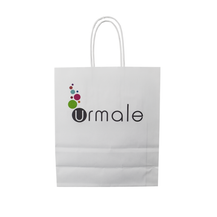 Papier Tragetaschen gedrehter Griff weiss  M (A4) 22 x 11 x 28 cm