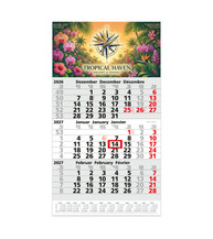 Post 3-Monats-Wandkalender 6 Sprachen
