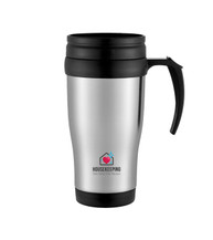 Thermosbecher aus Edelstahl 350 ml - mit Herz des Hauses - Logo