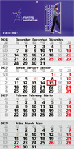 4-Monatskalender Mega 4 Bestseller (Einblatt)