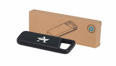 Alkes 12 W 5.000 mAh wasserfeste Powerbank aus recyceltem Kunststoff mit Karabinerhaken