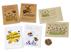 Samentüte individuell (4/4-fb) 105 x 156 mm | "Wünsch-dir-was" mit loser Saat