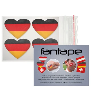 Fantattoos Herz 4 Stk. Deutschland