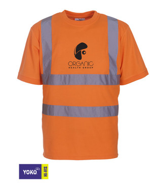 YOKO Warnschutz-T-Shirt 160 g/m² - bedruckt