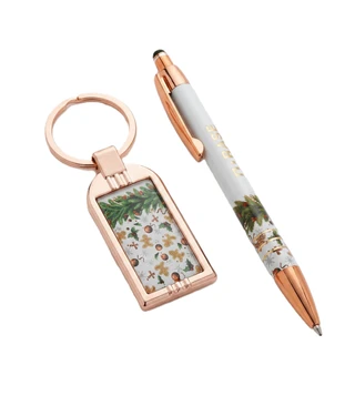 Celena Festive Kugelschreiber und Schlüsselanhänger Set