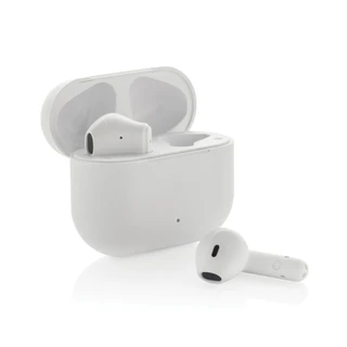 Tunevo wireless earbuds made from RCS recycled plastic