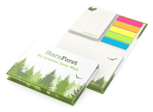 Brussels Recycling Sticky Note Set, 50/50 Sheets
