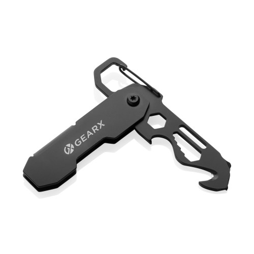 Outil EDC pliable Gear X avec cutter carton et mousqueton