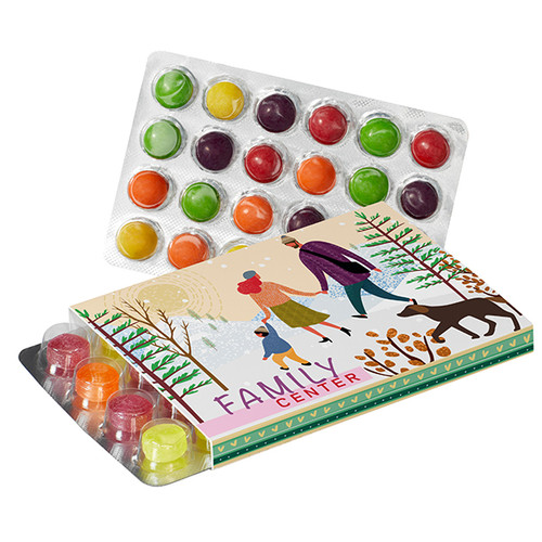 Promotional Sleeve for Pulmoll or SKITTLES® Blister