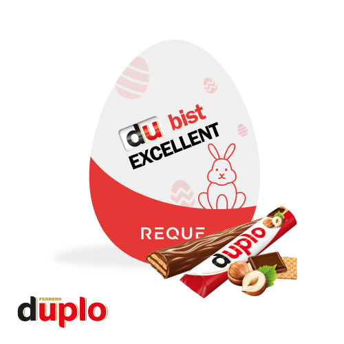 Carte promotionnelle "Œuf de Pâques" avec duplo