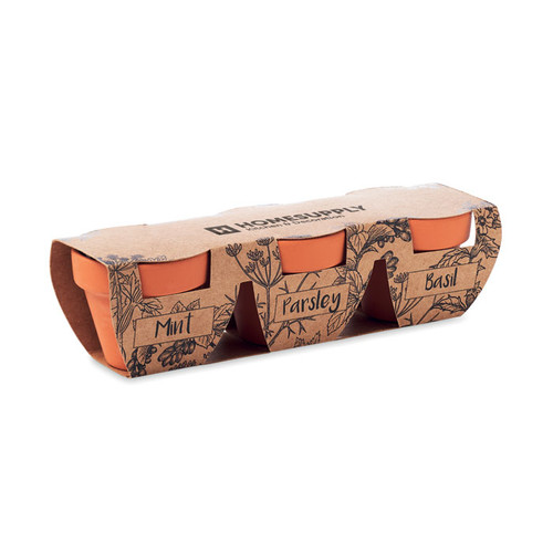 FLOWERPOT - Set d'herbes aromatiques en terre cuite
