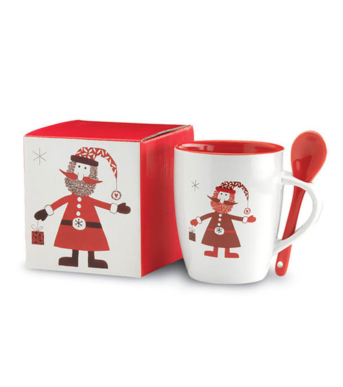 CLAUS Christmas Mug with Spoon