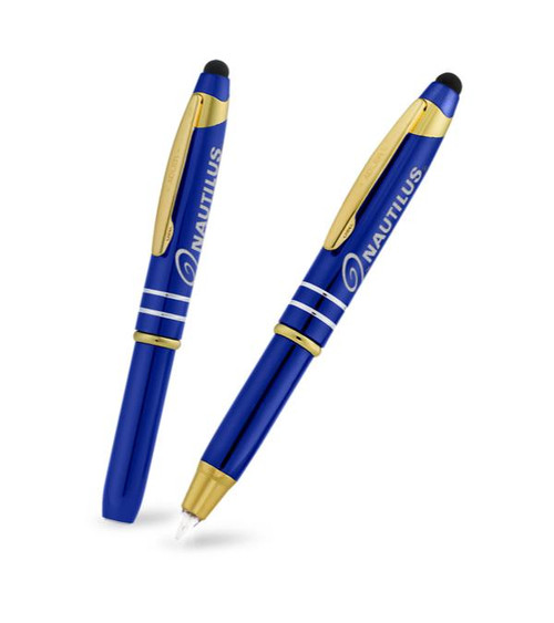 Lexi Premium Metal Pen with Cap Activated Light & Stylus