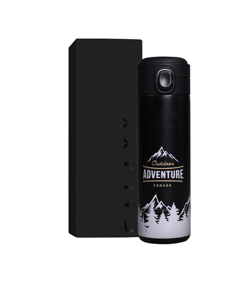 Thermosflasche aus Edelstahl ORION 440 ml - Digitaldruck