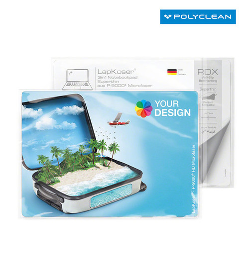 LapKoser® Mouse Pad & Microfibre Cloth 21 x 15 cm