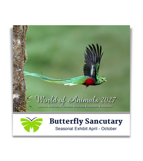 Calendrier Mural Monde d'animaux 6 langues