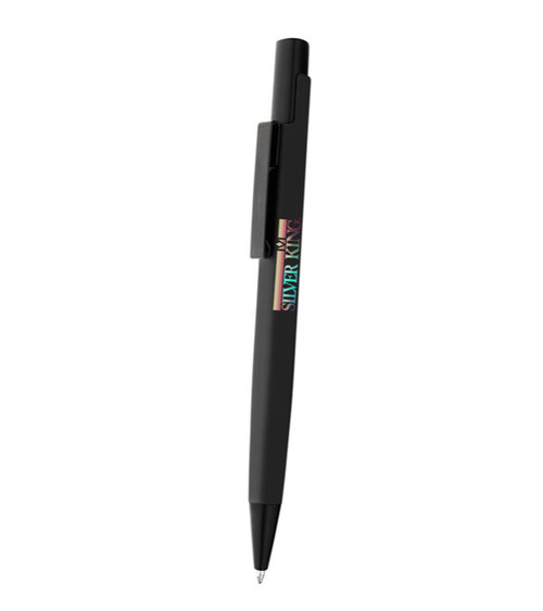 Stylo Attica Soft-Touch en métal avec impression multicolore