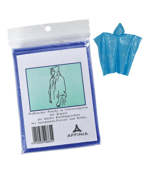 Poncho in Unisize - bedruckt