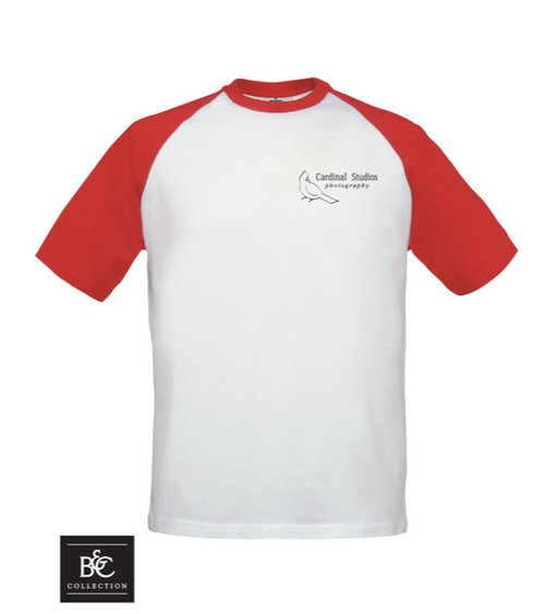 B&C Baseball T-Shirt 185 g/m² - bedruckt