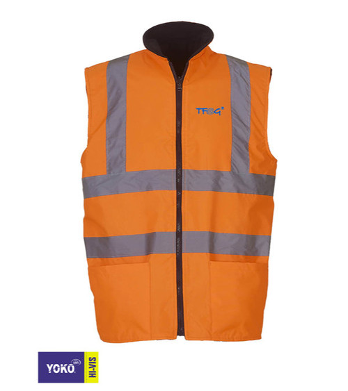 Gilet polaire Yoko haute visibilité - brodé