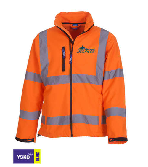 YOKO Warnschutz-Softshelljacke - bestickt