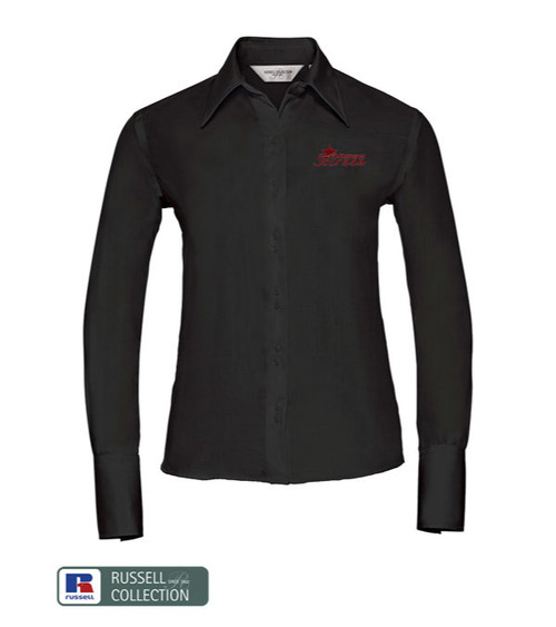 Chemisier Ultimate RUSSELL à manches longues 120 g/m² - brodé