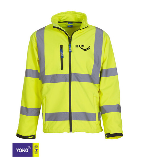 YOKO Warnschutz-Softshelljacke - bedruckt