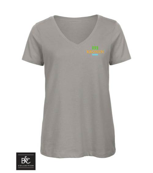 B&C Inspire T-Shirt mit V-Ausschnitt Damen 140 g/m² - bedruckt