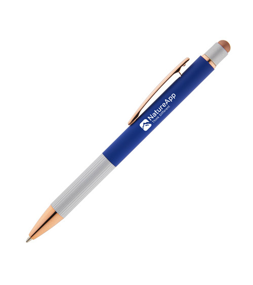 Stylo Ridgestone avec Stylet Soft Touch - Impression Monocouleur