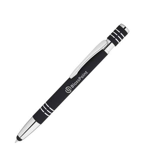 Recycled Absolute Soft-Touch Metal Pen with Stylus Tip
