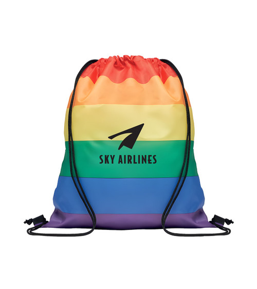 PROUD Rainbow RPET Drawstring Bag