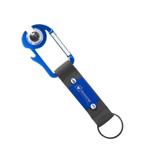 Schlüsselanhänger mit Flaschenöffner und Licht CLIP & SIP - mit Herz Des Hauses - Logo