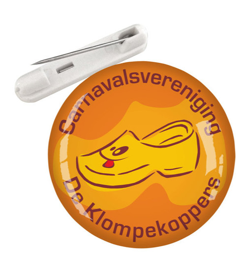 Namensschild mit Sicherheitsnadel rund 4 cm