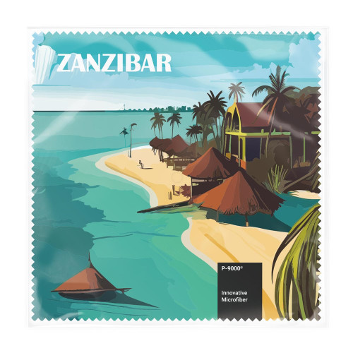 Chiffon de nettoyage pour lunettes POLYCLEAN 18x18 cm en sachet plastique, Forfait Tout Compris