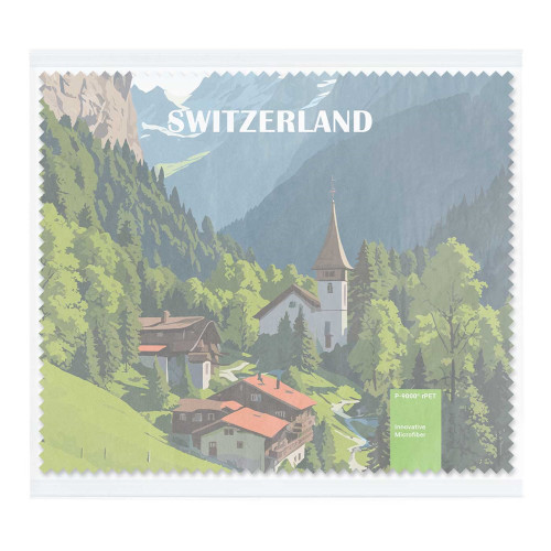 POLYCLEAN Chiffon de nettoyage pour lunettes rPET 18x15 cm en sachet de parchemin, Forfait tout compris