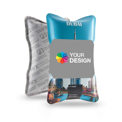 Éponge d'affichage HFX® Color avec banderole en papier personnalisée, Forfait tout compris