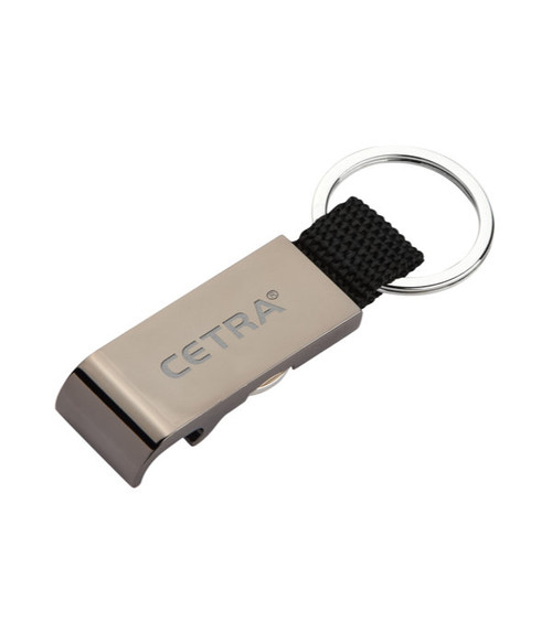 Schlüsselanhänger Fabric mit Euromünze & Flaschenöffner